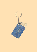Dreaming Waters - Rectangle Keyring with Assorted Coloured Tassel