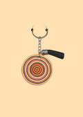 Heart of Country - Round Keyring with Assorted Coloured Tassel