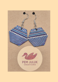 Dreaming Waters - Hexagon Earrings