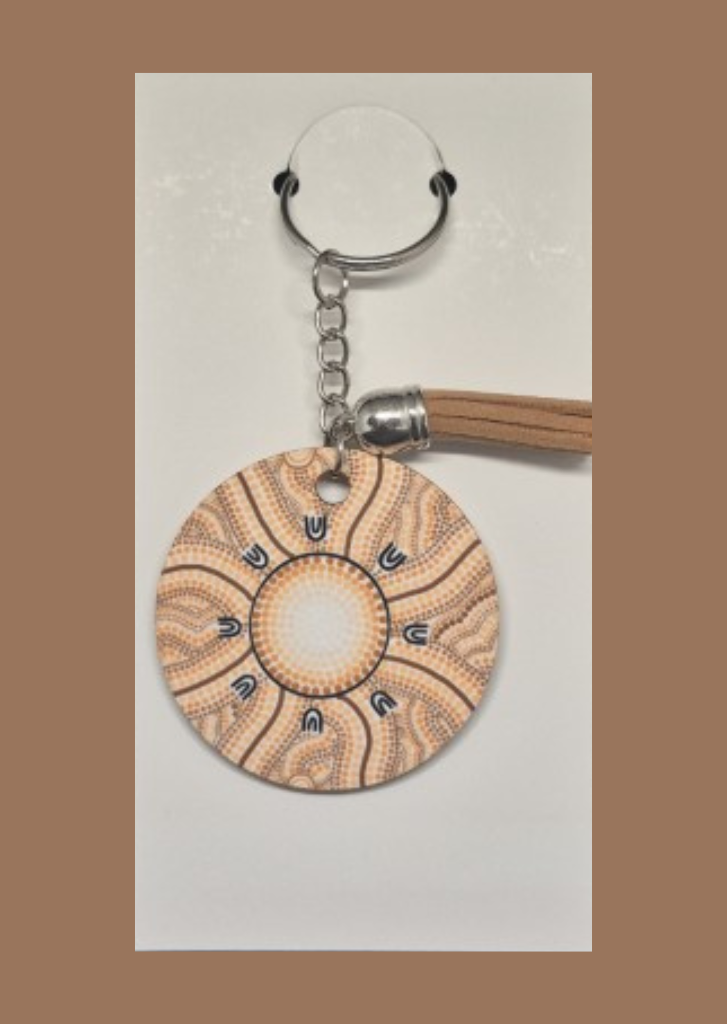 Spirit of Country - Round Keyring with Assorted Coloured Tassel