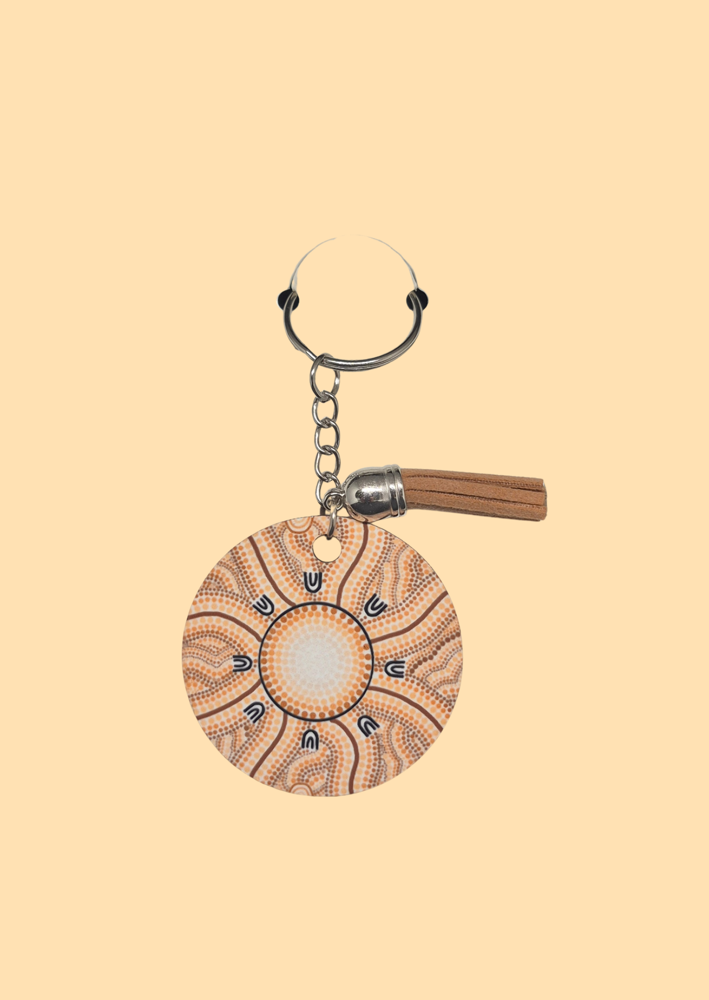 Spirit of Country - Round Keyring with Assorted Coloured Tassel