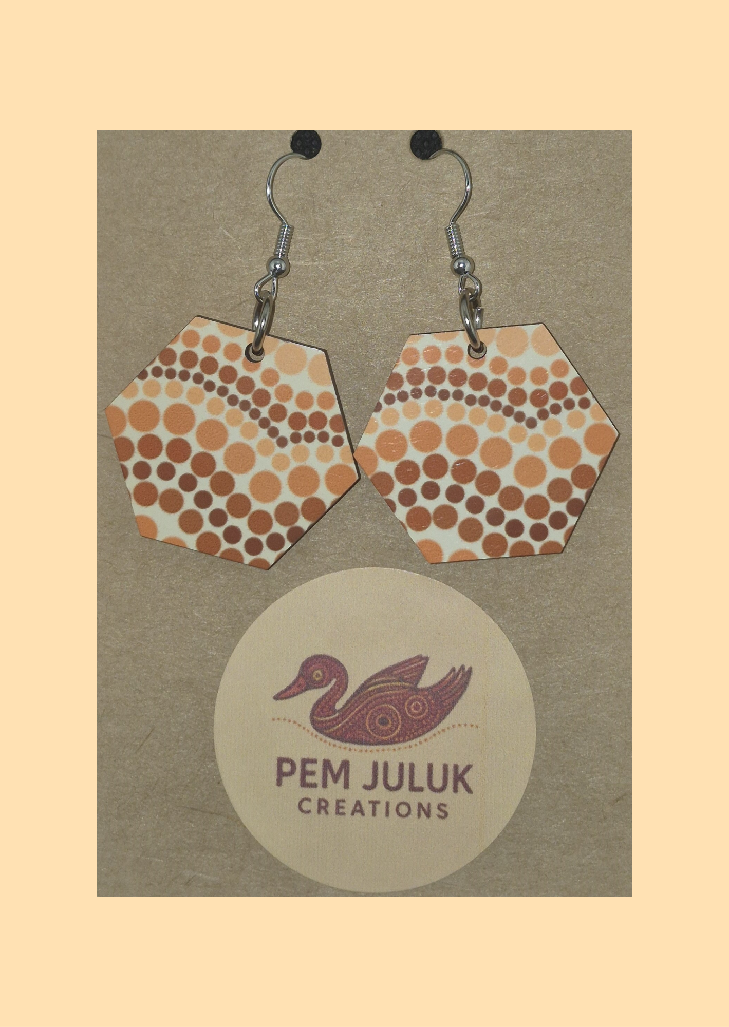 Spirit of Country - Hexagon Earrings