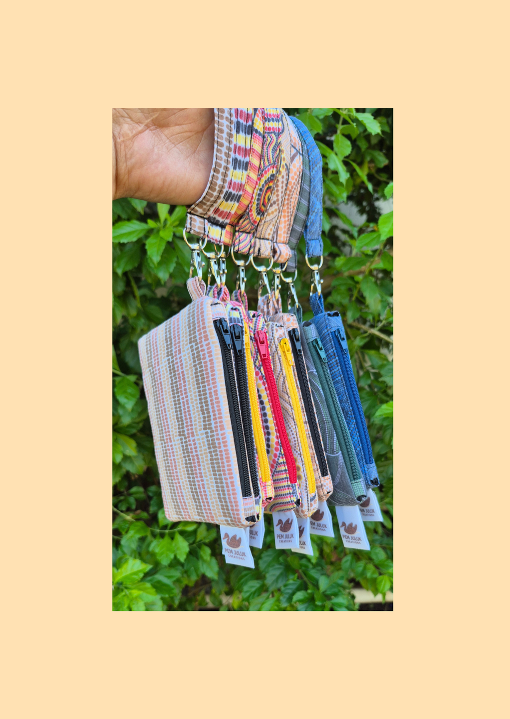 Ancestral Lines - Handmade Coin Purse