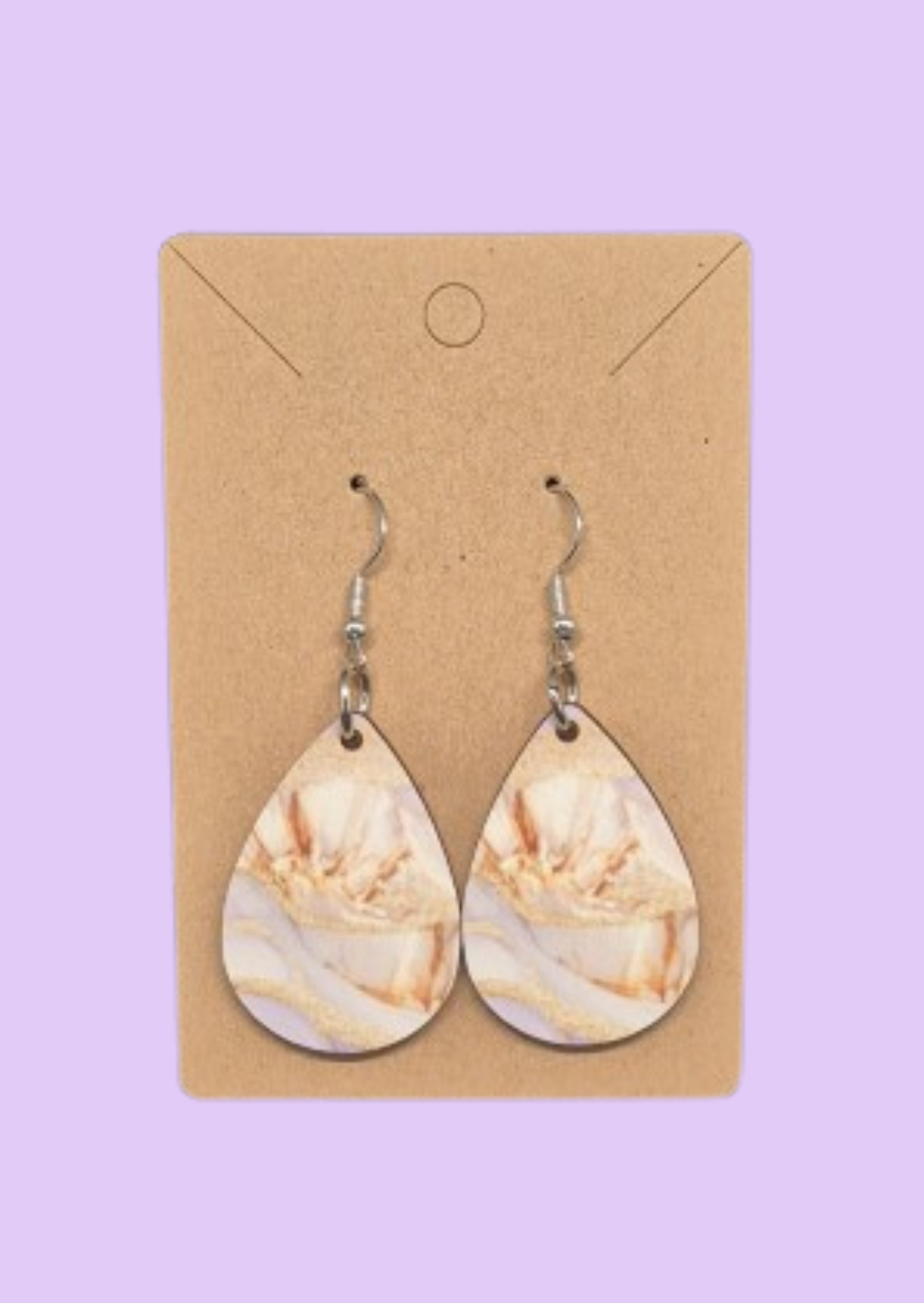Lilac Glow - Teardrop Earrings