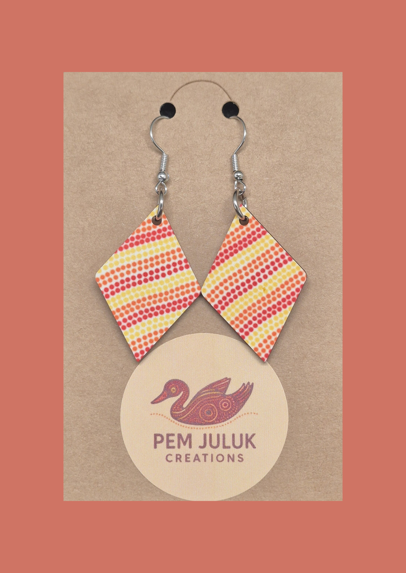 Fire of the Ancestors - Diamond Earrings