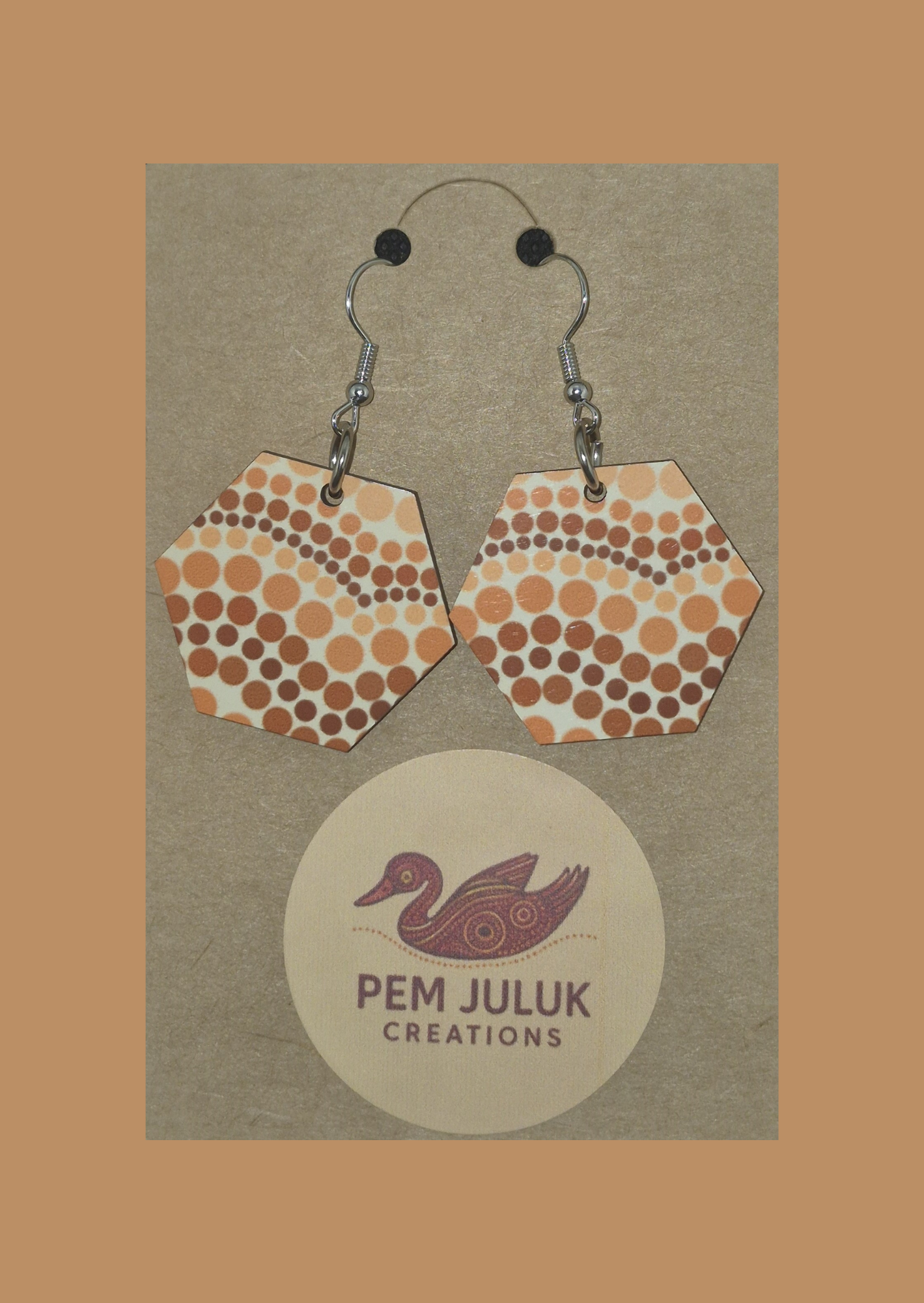 Spirit of Country 2 - Hexagon Earrings