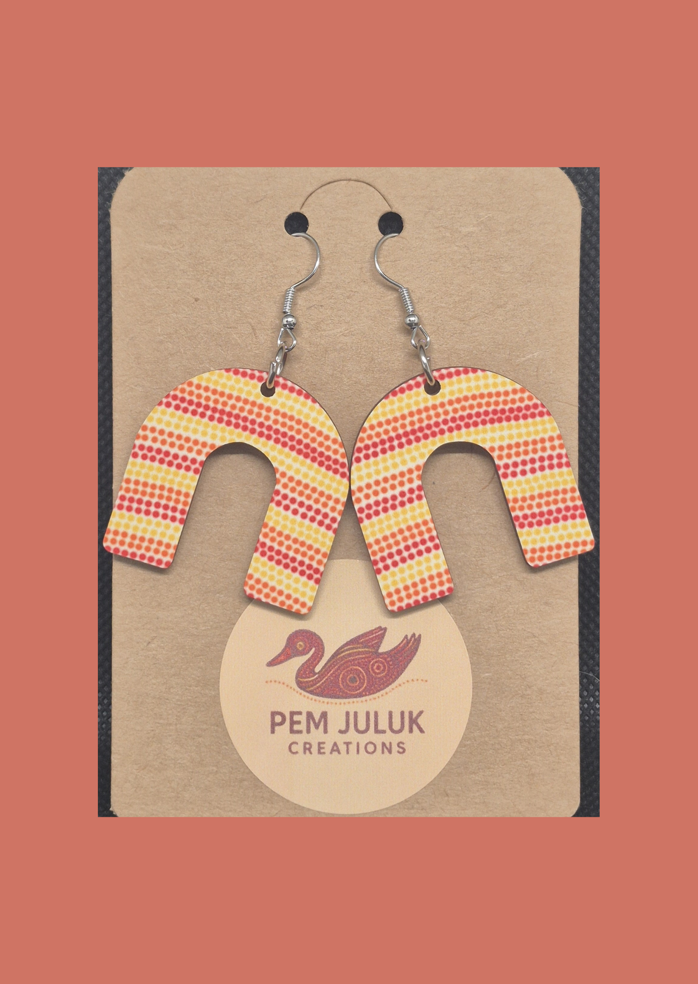 Fire of the Ancestors - Arch Earrings