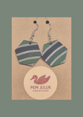 Monsoon's Spirit - Hexagon Earrings